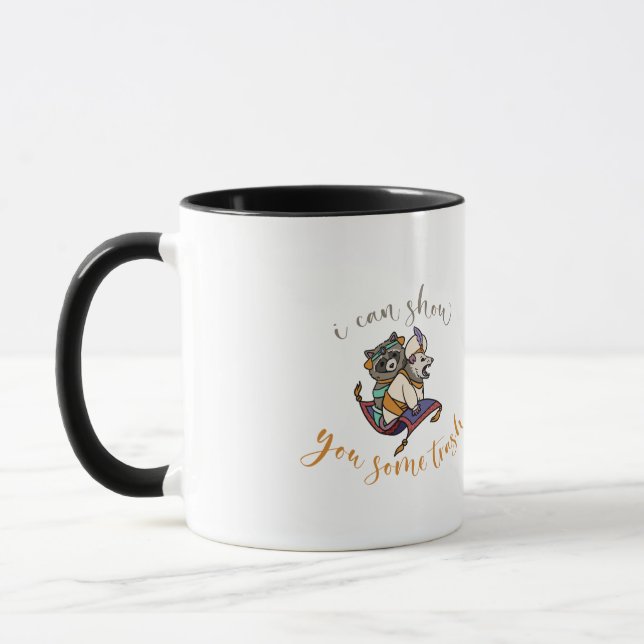 Ich kann Ihnen etwas Müll zeigen Tasse (Links)