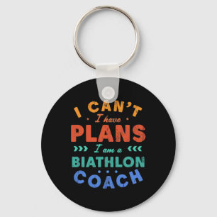 Ich kann kein Biathlon-Trainer Biathlet haben Schlüsselanhänger