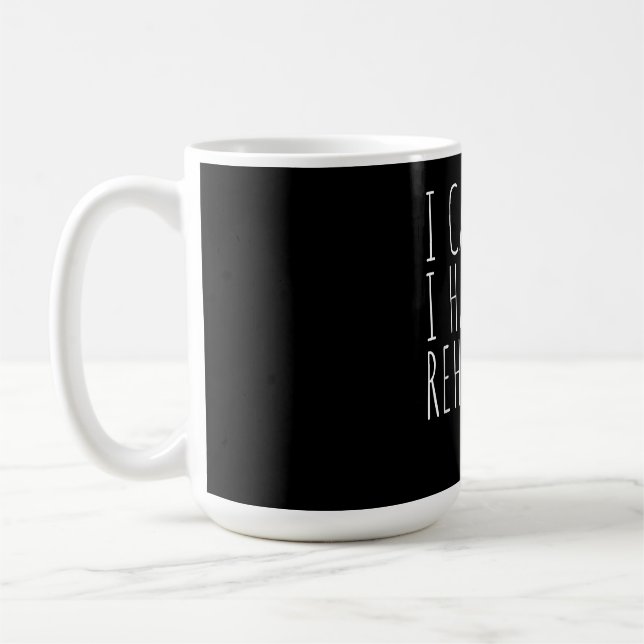 Ich kann kein Probe Acter Drama Schauspiel Kaffeetasse (Links)