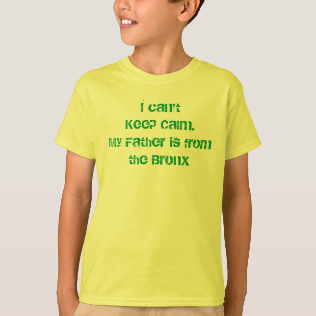 Ich kann kein ruhiges Shirt Behalten (Vorderseite)