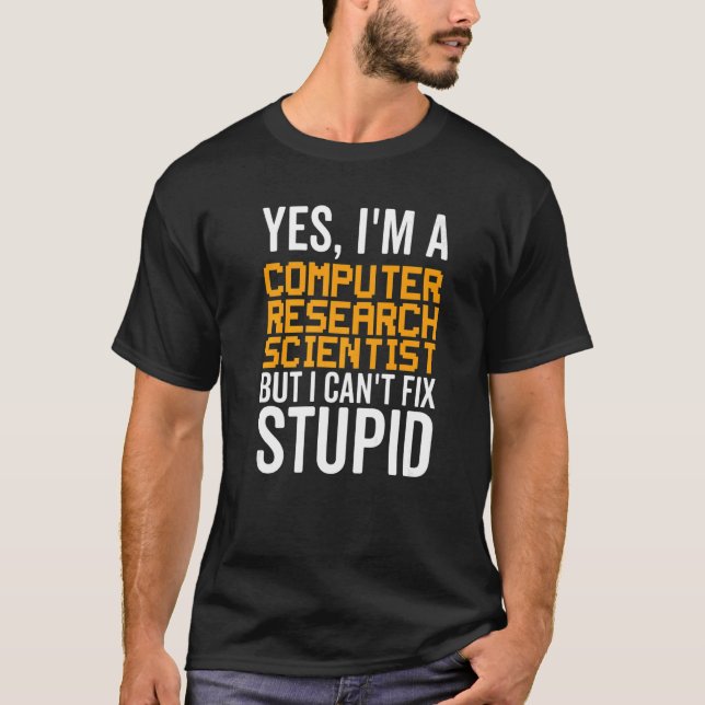 Ich kann keine Fehler beheben - Funny Computer Res T-Shirt (Vorderseite)