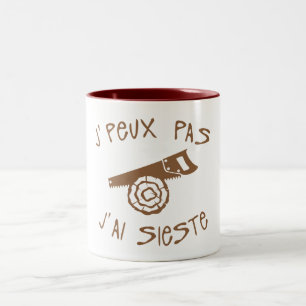 Ich kann keine Holzernte 3 Zweifarbige Tasse