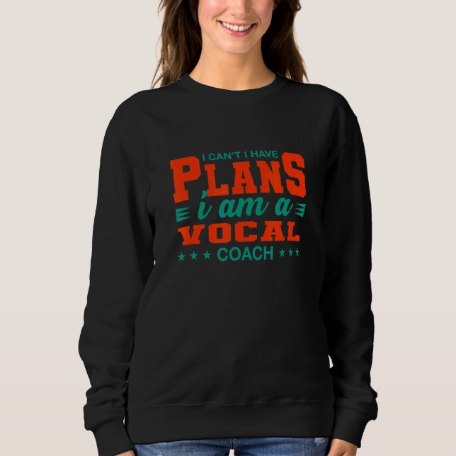 Ich kann keine Pläne für einen Sprachlehrer Hu hab Sweatshirt (Vorderseite)