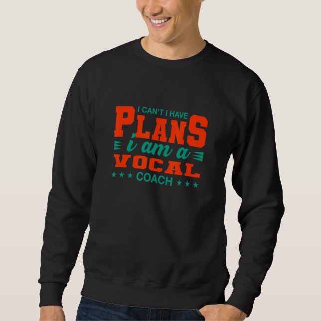 Ich kann keine Pläne für einen Sprachlehrer Hu hab Sweatshirt (Vorderseite)