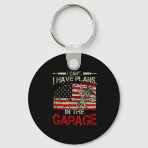 Ich kann keine Pläne haben Garage-Shirt Männer Lus Schlüsselanhänger
