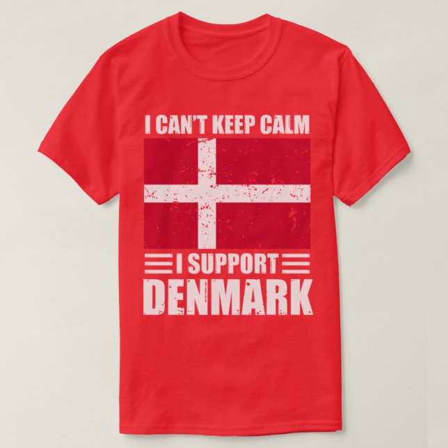 Ich kann keine Ruhe behalten haben, wenn ich Denma T-Shirt (Design vorne)
