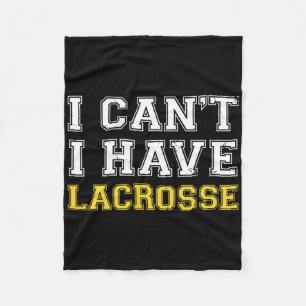 Ich kann keinen Lacrosse Lax Stick Lacrosse Player Fleecedecke