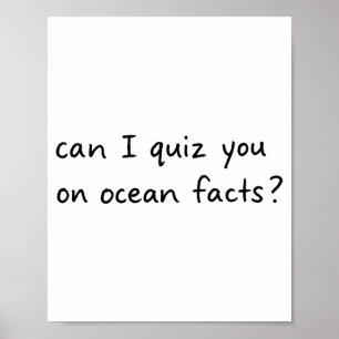 Ich kann Meeresfaktenquiz Poster