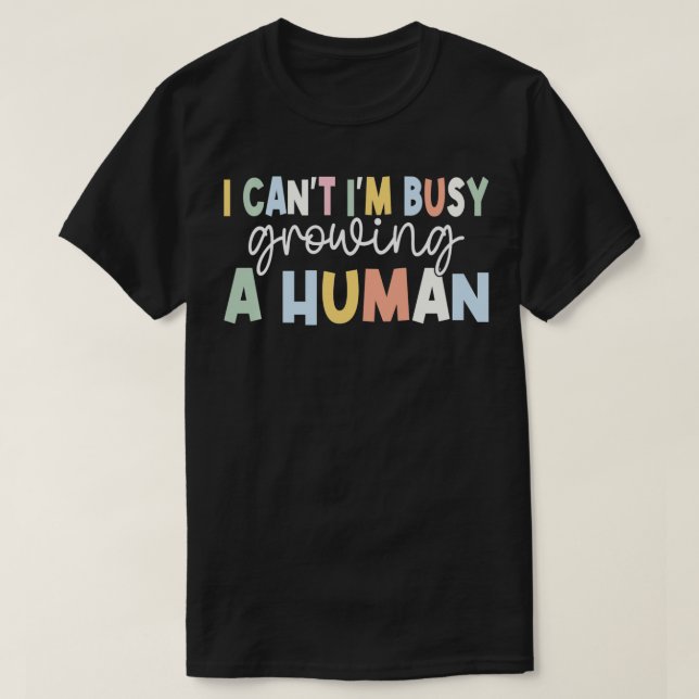 Ich kann mich damit beschäftigen, eine Ankündigung T-Shirt (Design vorne)