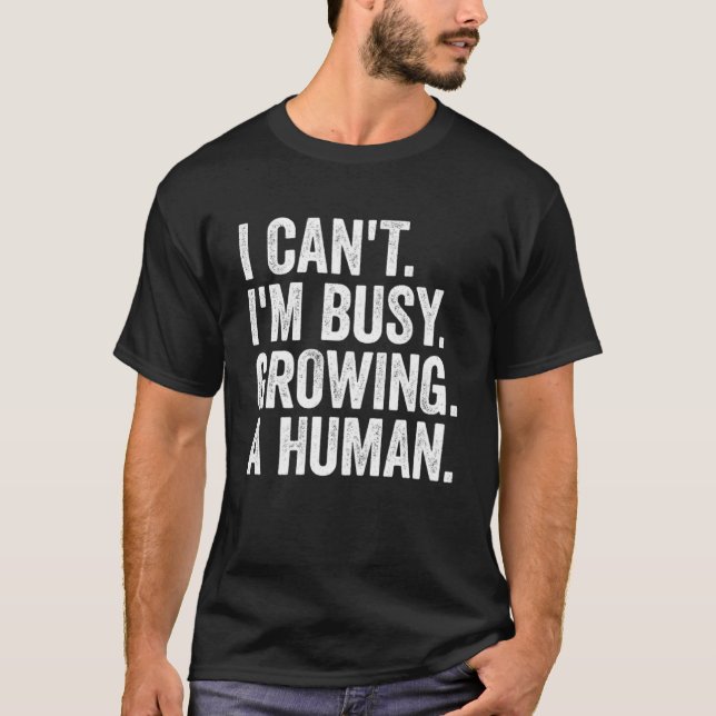 Ich kann mich damit beschäftigen, eine menschliche T-Shirt (Vorderseite)