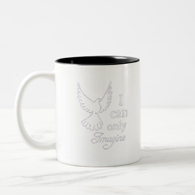 Ich kann mich nur vorstellen zweifarbige tasse (Links)