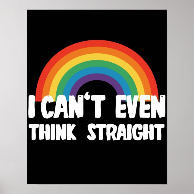 Ich kann mir nicht einmal einen glühenden Gay Prid Poster (Vorne)