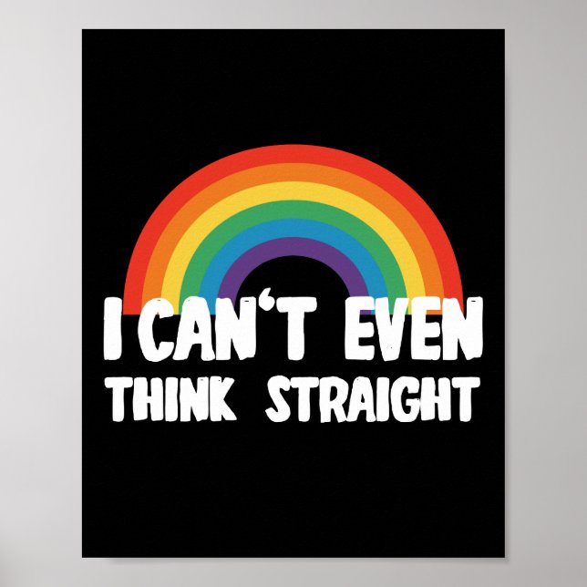 Ich kann mir nicht einmal einen glühenden Gay Prid Poster (Vorne)