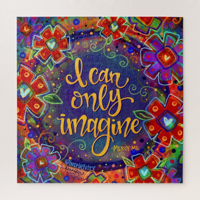 Ich kann mir nur "Inspirivity" Jigsaw Puzzle vorst (Vertikal)