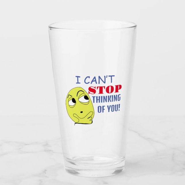 Ich kann nicht aufhören, an dich zu denken glas (Vorderseite)