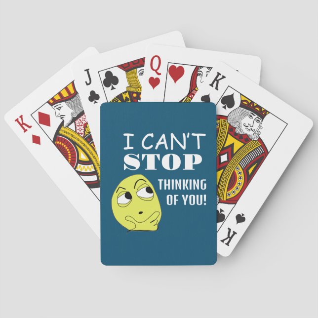 Ich kann nicht aufhören, an dich zu denken spielkarten (Rückseite)