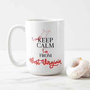 Ich kann nicht Behalten, dass ich aus West Virgini Kaffeetasse