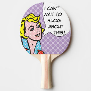 Ich kann nicht Blog warten Comic-BuchPing Pong Tischtennis Schläger