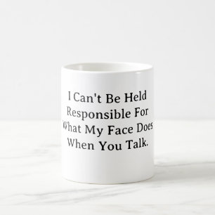 Ich kann nicht dafür verantwortlich gemacht werden kaffeetasse