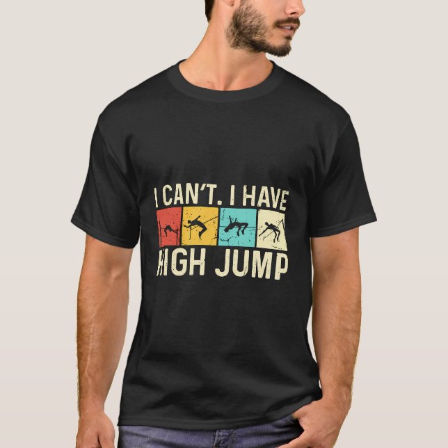 Ich kann nicht, dass ich einen hochspringenden Ret T-Shirt (Vorderseite)