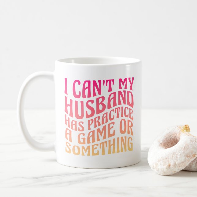 Ich kann nicht, dass mein Mann ein Glücksspiel-Zit Kaffeetasse (Mit Donut)