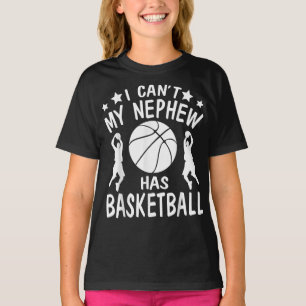 Ich kann nicht, dass mein Nephew ein Basketballges T-Shirt