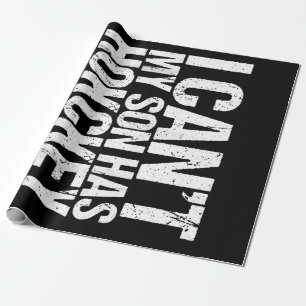 Ich kann nicht, dass mein Sohn Hockey-Mama lustige Geschenkpapier