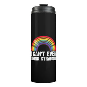 Ich kann nicht einmal denken, gerade LGBTQ-Stolz M Thermosbecher