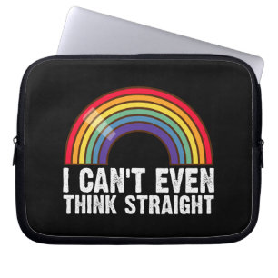 Ich kann nicht einmal geradeaus denken LGBTQ-Stolz Laptopschutzhülle