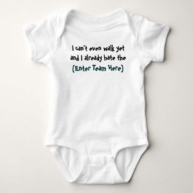 Ich kann nicht einmal schon gehen baby strampler (Vorderseite)