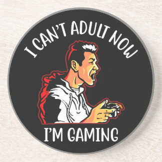 Ich kann nicht, erwachsen jetzt bin ich Gaming San Getränkeuntersetzer