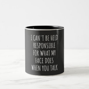 Ich kann nicht für das verantwortlich gemacht werd zweifarbige tasse