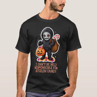 Ich kann nicht für gestohlene Süßigkeiten verantwo T-Shirt