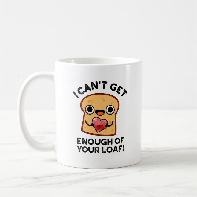 Ich kann nicht genug von deinem lauen, lustigen Br Kaffeetasse (Links)