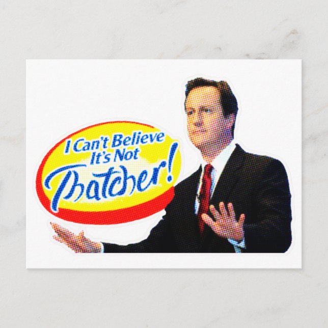 Ich kann nicht glauben, dass es nicht Thatcher ist Postkarte (Vorderseite)