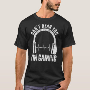 Ich kann nicht hören, dass ich ein Männervideo spi T-Shirt