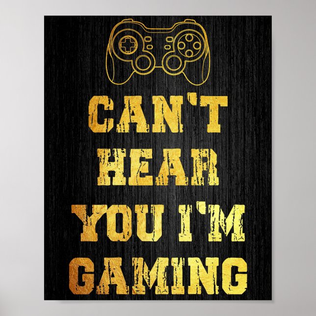 Ich kann nicht hören, dass ich spiele poster (Vorne)