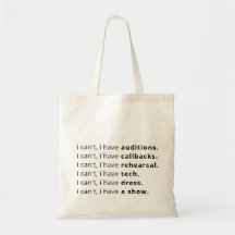 Ich kann nicht, ich habe... Tote Tasche.