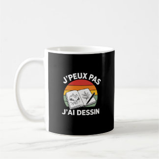 Ich kann nicht, ich habe Zeichnung Retro-Sonnenunt Kaffeetasse