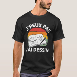 Ich kann nicht, ich habe Zeichnung Retro-Sonnenunt T-Shirt