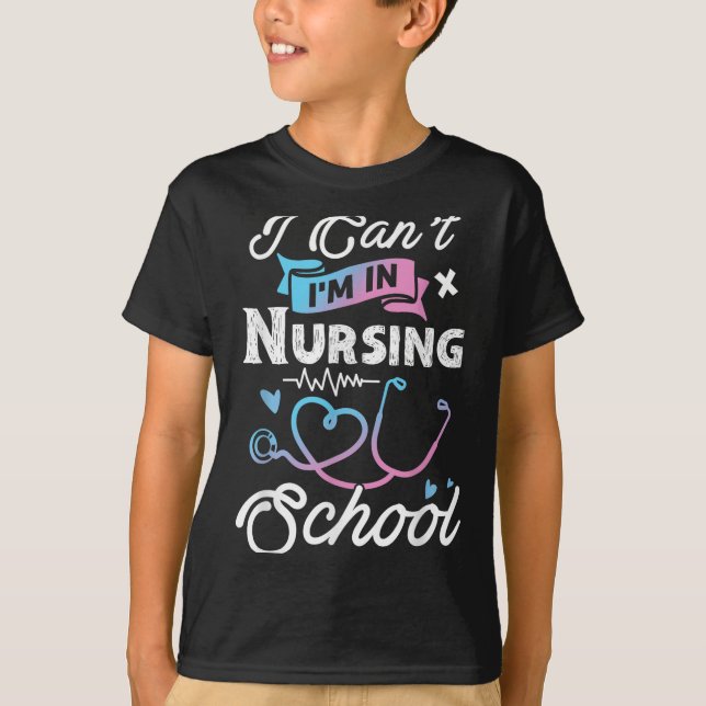 Ich kann nicht in der Krankenpflegerschule sein, w T-Shirt (Vorderseite)