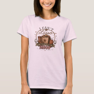 Ich kann nicht Lasso werfen, aber ich kann Western T-Shirt