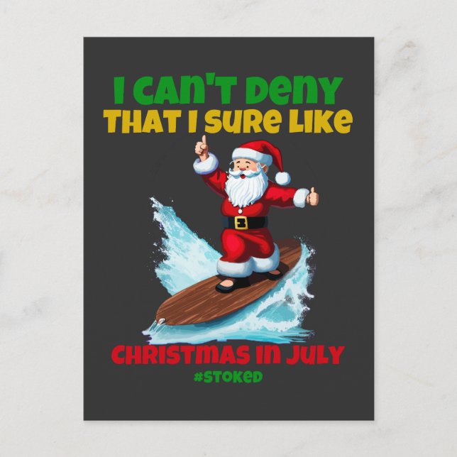 Ich kann nicht leugnen, dass ich sicher Weihnachte Postkarte (Vorderseite)