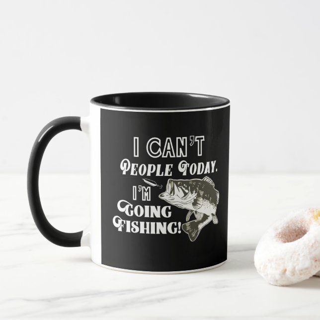 Ich kann nicht Leute, die ich gehe, lustigen Tasse (Mit Donut)