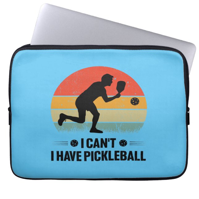 Ich kann nicht pickleball haben, Pickleball Lover Laptopschutzhülle (Vorderseite)