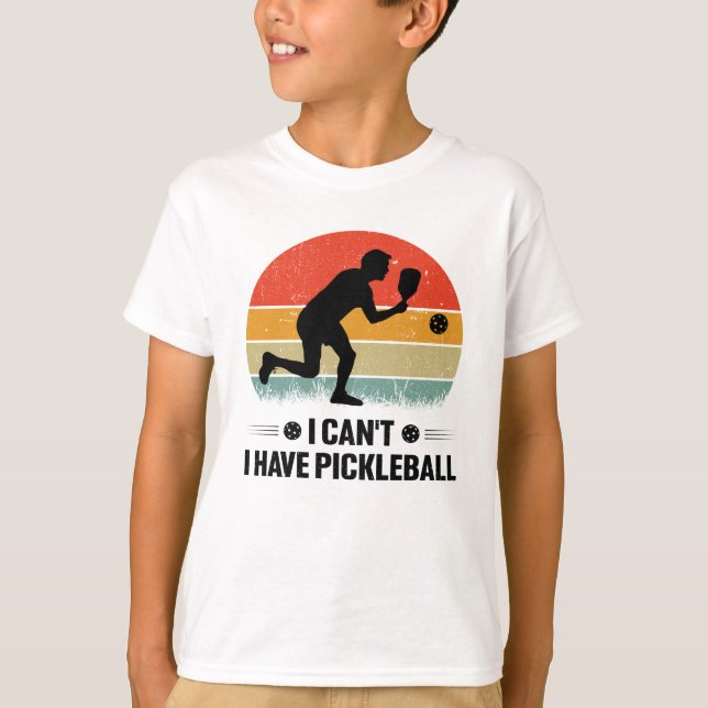 Ich kann nicht pickleball haben, Pickleball Lover T-Shirt (Vorderseite)