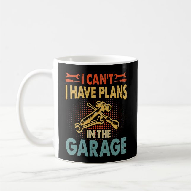 Ich kann nicht - Pläne in der Garage, Auto-Lover-M Kaffeetasse (Links)