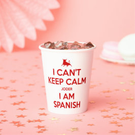 Ich kann nicht Ruhe Behalten haben Pappbecher