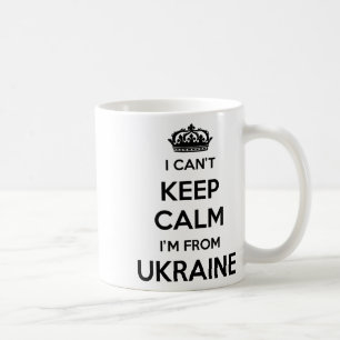Ich kann nicht ruhig bleiben, ich komme aus der Uk Kaffeetasse