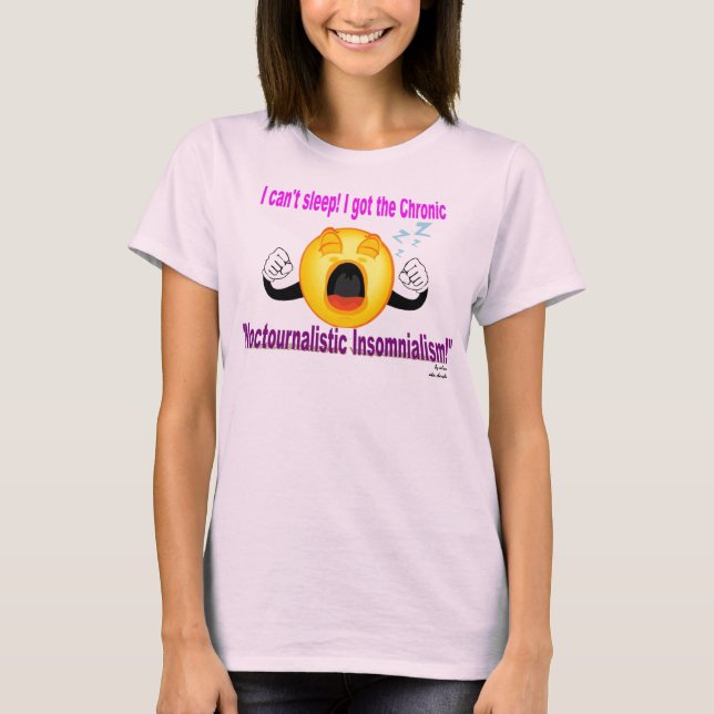 Ich kann nicht schlafen! T-Shirt (Vorderseite)